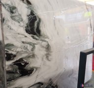 Burma onyx white marble with green veins